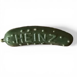 Tiny Heinz Pickle Promotional Pin Vintage Made in Hong Kong